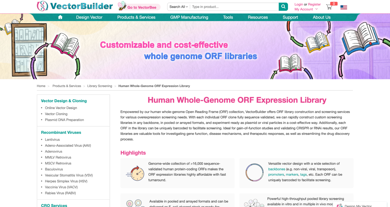 ORF Library Construction and Screening